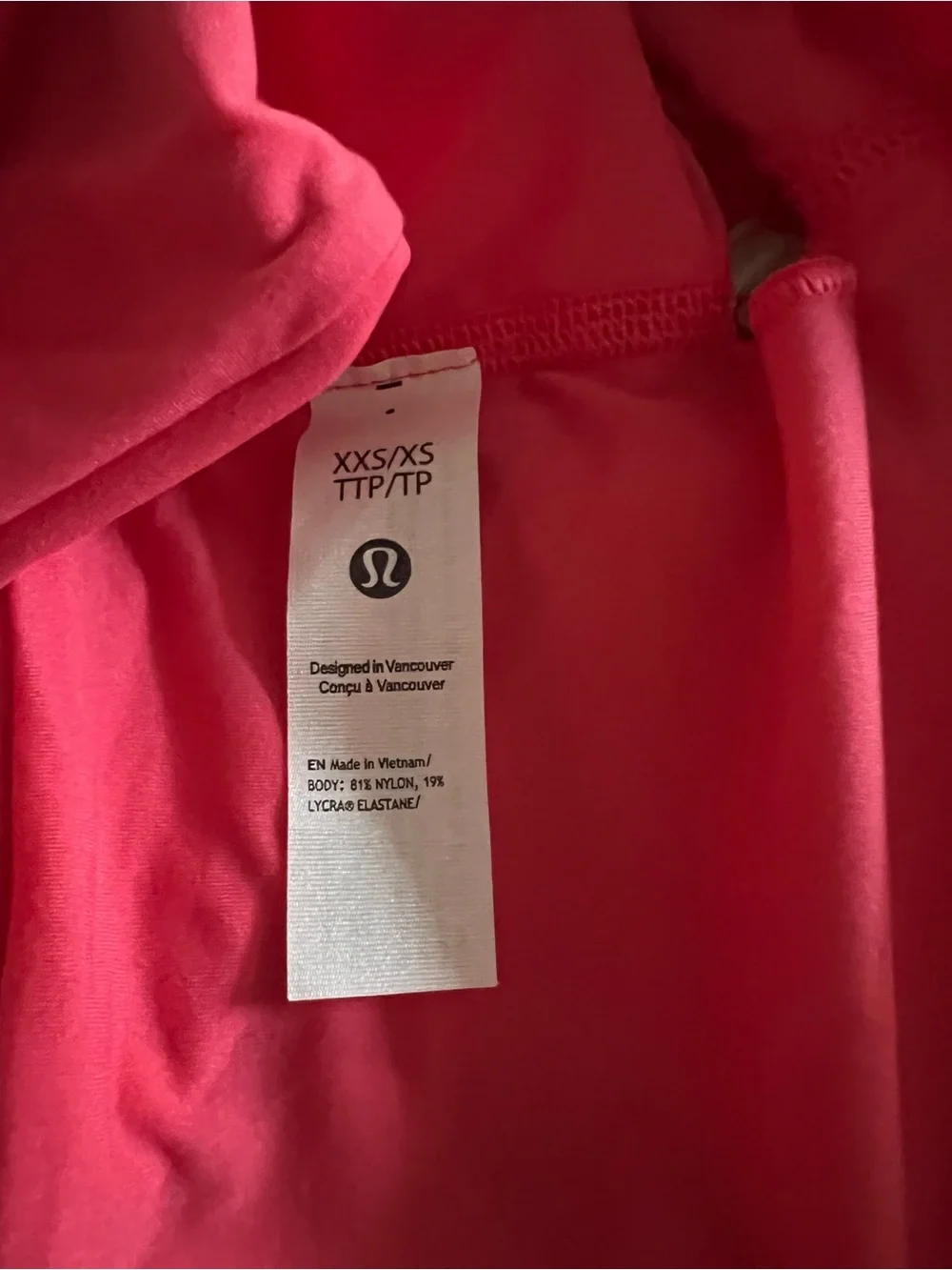 lululemon athletica Vibrant Pink Racerback Crop Sports Bra